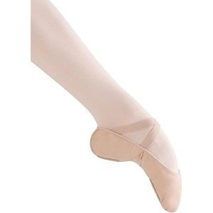Bloch Dance Women Pro Arch Canvas &Mesh Split Sole Ballet Shoe Slipper Sz 2.5 C